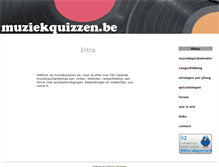 Tablet Screenshot of muziekquizzen.be